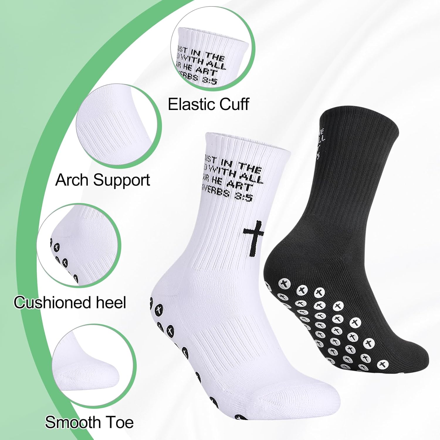 Grip & Faith Soccer Socks