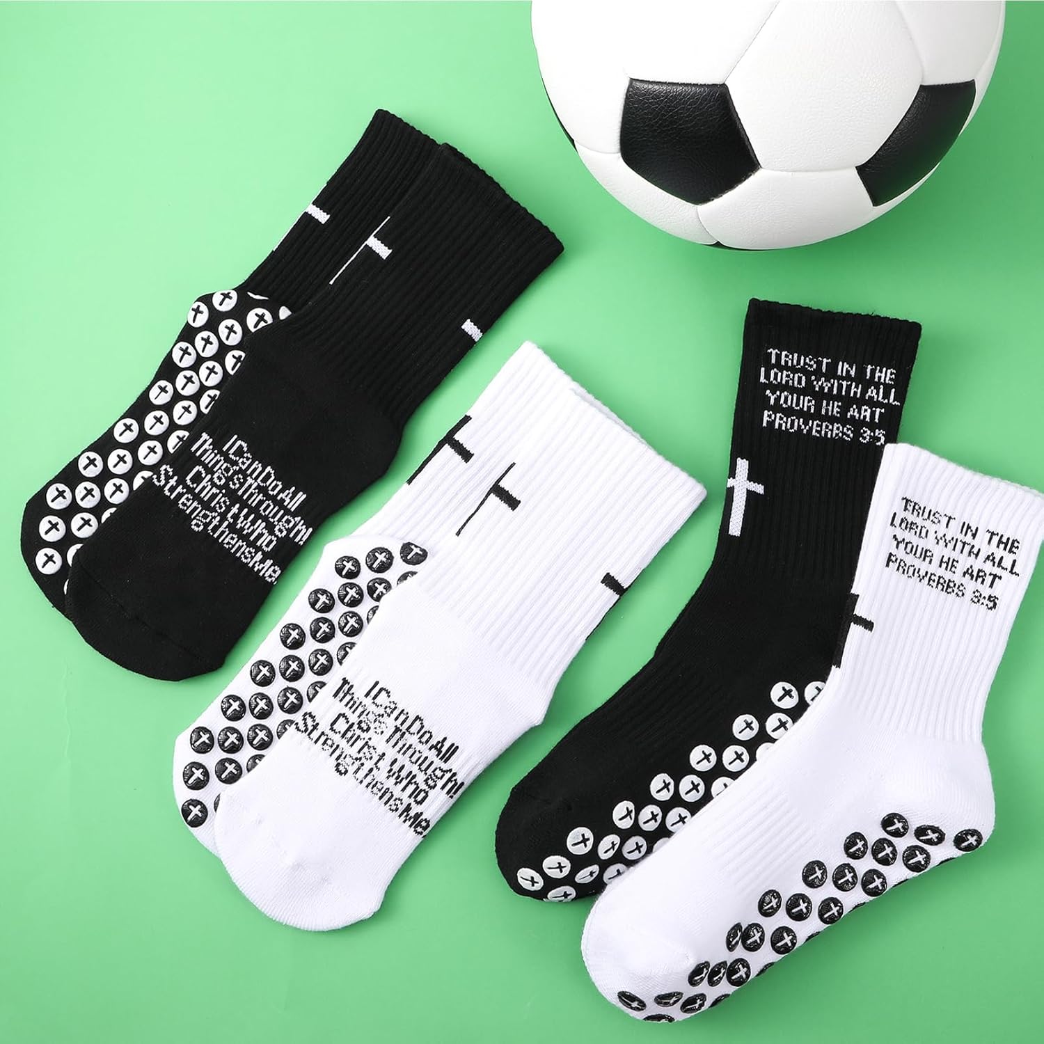 Grip & Faith Soccer Socks