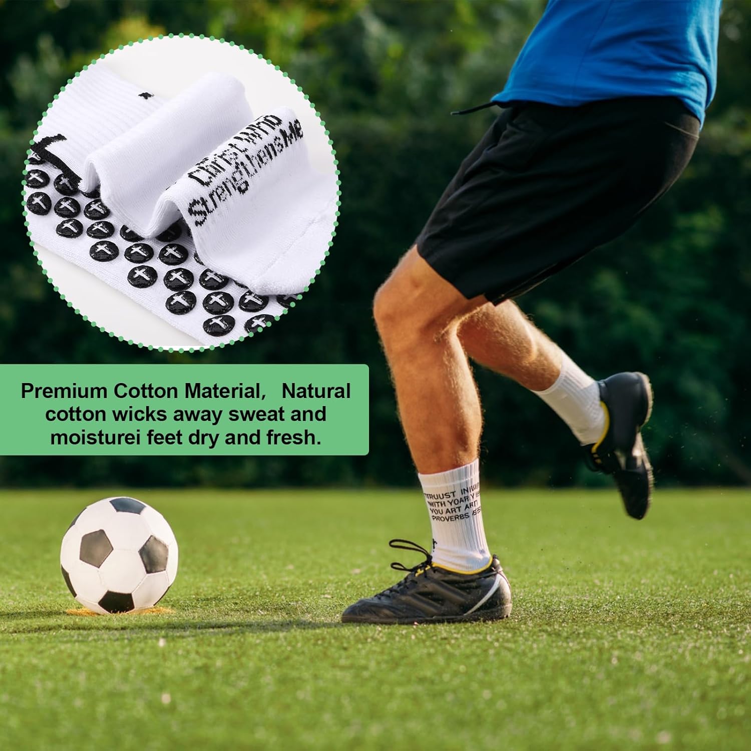 Grip & Faith Soccer Socks