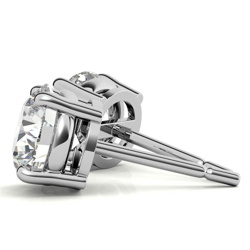 0.50 CTW Lab Grown Diamond Stud Earrings | G-VS Clarity | 14K White or Yellow Gold
