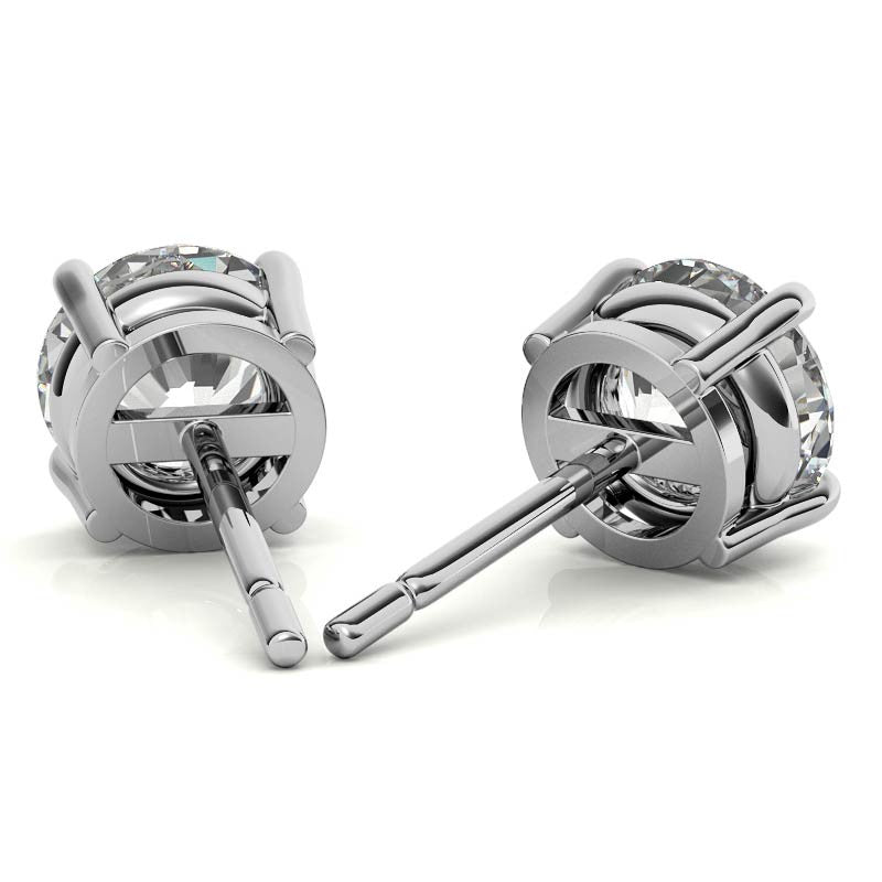 0.50 CTW Lab Grown Diamond Stud Earrings | G-VS Clarity | 14K White or Yellow Gold